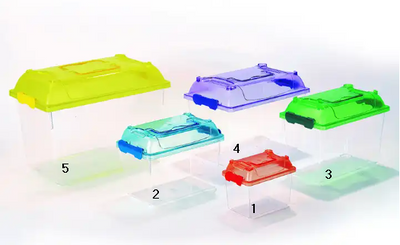 Plastic Portable Pet Containers-5 Sizes